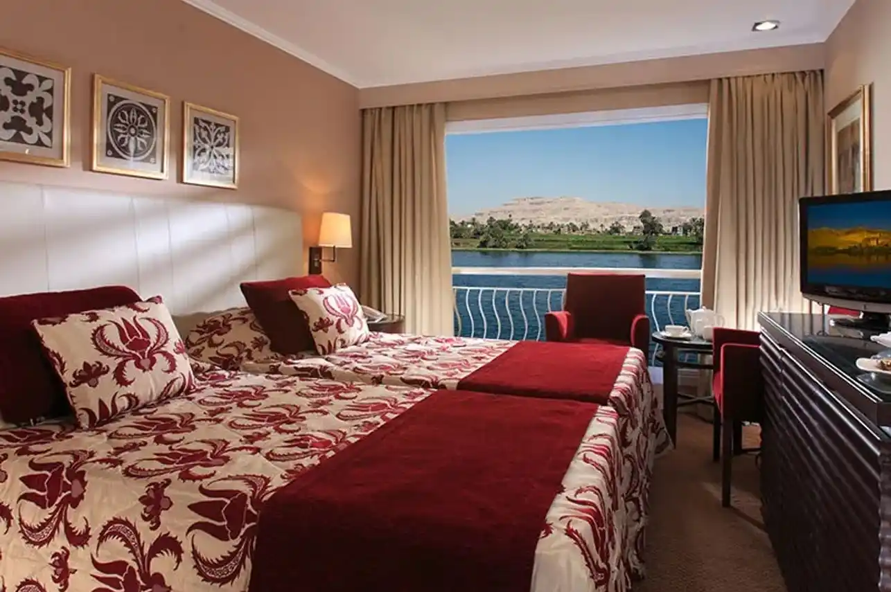 Cabin aboard the Steigenberger Minerva Nile Cruise Nile cruise